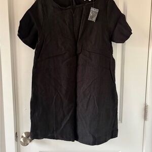 Olivaceous Black Mini Dress